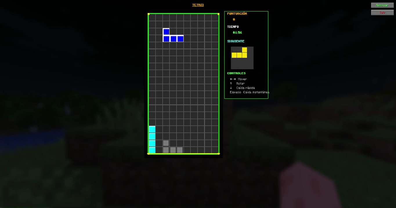 Tetris en Minecraft